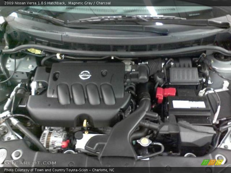 Magnetic Gray / Charcoal 2009 Nissan Versa 1.8 S Hatchback