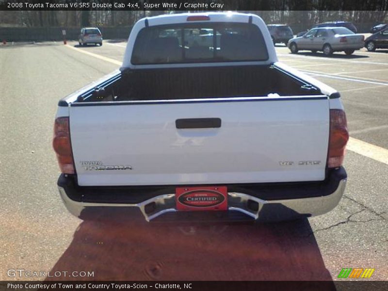 Super White / Graphite Gray 2008 Toyota Tacoma V6 SR5 Double Cab 4x4