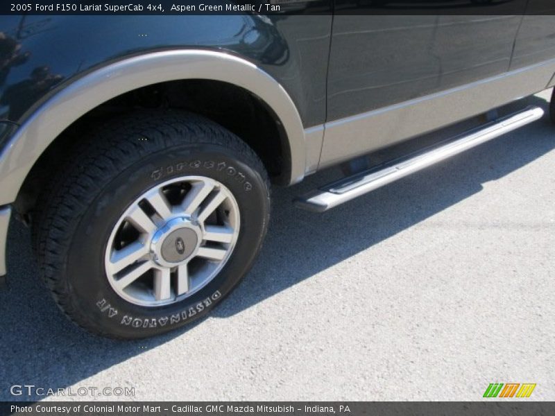 Aspen Green Metallic / Tan 2005 Ford F150 Lariat SuperCab 4x4