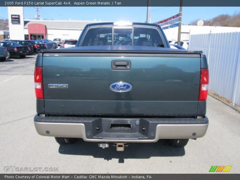 Aspen Green Metallic / Tan 2005 Ford F150 Lariat SuperCab 4x4