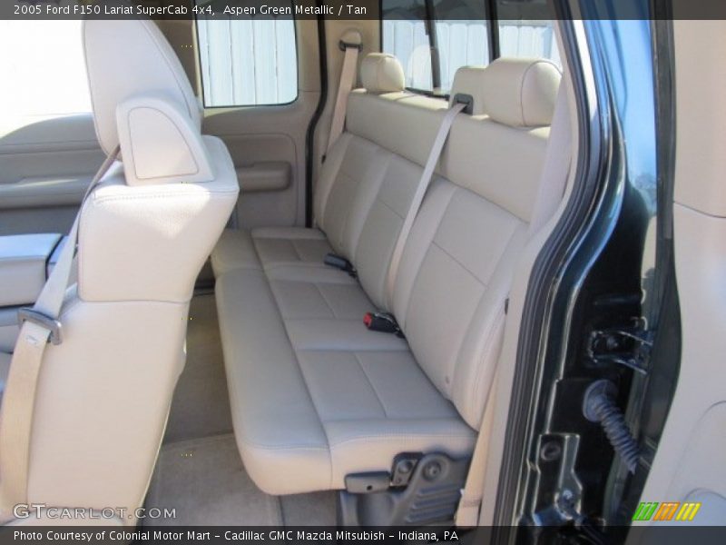 Aspen Green Metallic / Tan 2005 Ford F150 Lariat SuperCab 4x4