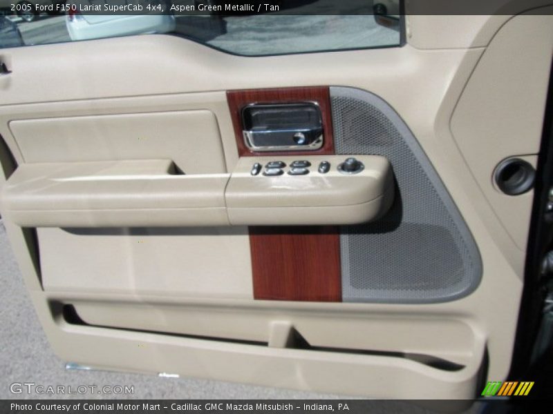 Aspen Green Metallic / Tan 2005 Ford F150 Lariat SuperCab 4x4