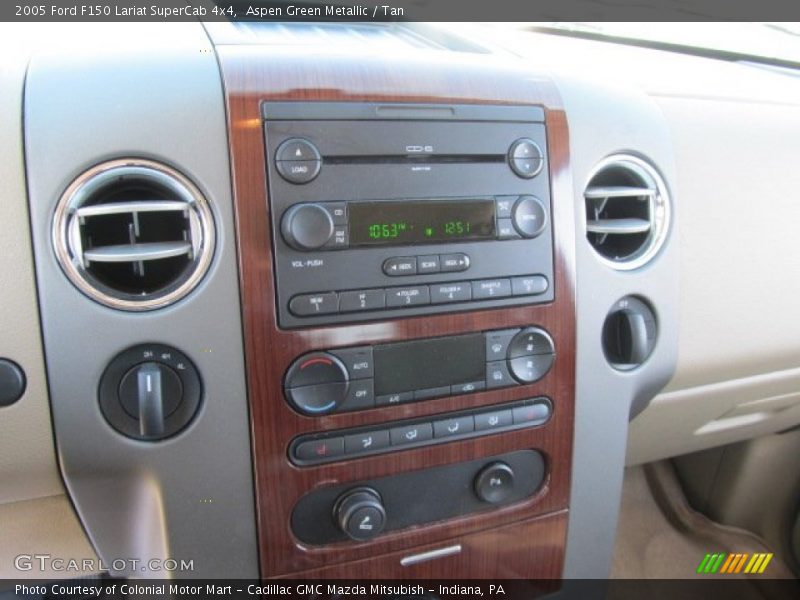 Aspen Green Metallic / Tan 2005 Ford F150 Lariat SuperCab 4x4