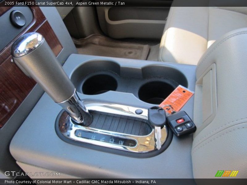 Aspen Green Metallic / Tan 2005 Ford F150 Lariat SuperCab 4x4