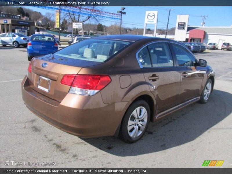 Caramel Bronze Pearl / Warm Ivory 2011 Subaru Legacy 2.5i
