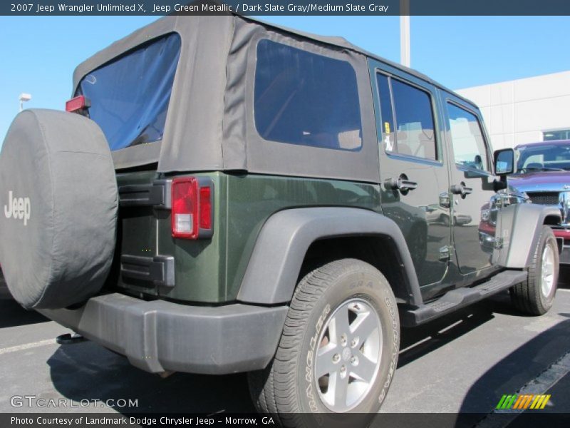 Jeep Green Metallic / Dark Slate Gray/Medium Slate Gray 2007 Jeep Wrangler Unlimited X