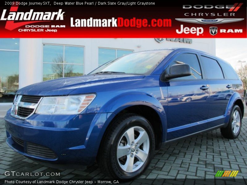 Deep Water Blue Pearl / Dark Slate Gray/Light Graystone 2009 Dodge Journey SXT