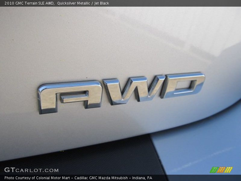 Quicksilver Metallic / Jet Black 2010 GMC Terrain SLE AWD
