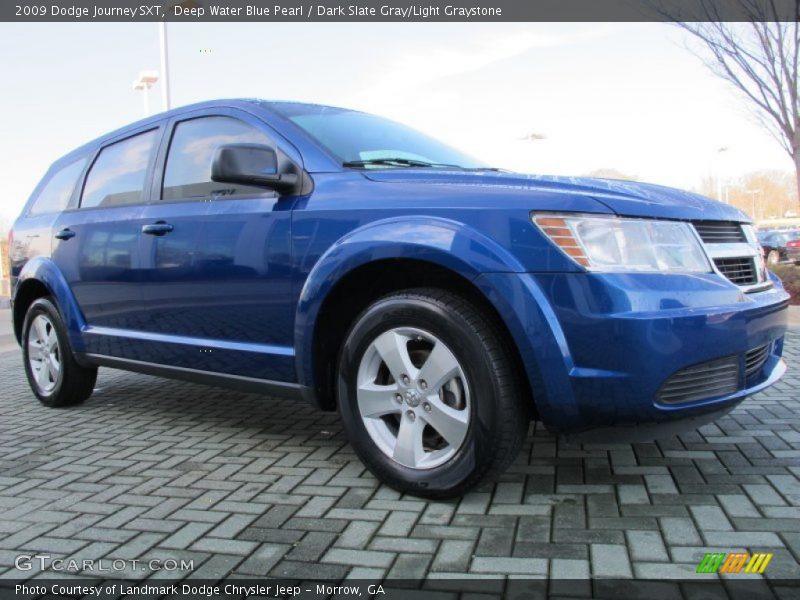 Deep Water Blue Pearl / Dark Slate Gray/Light Graystone 2009 Dodge Journey SXT