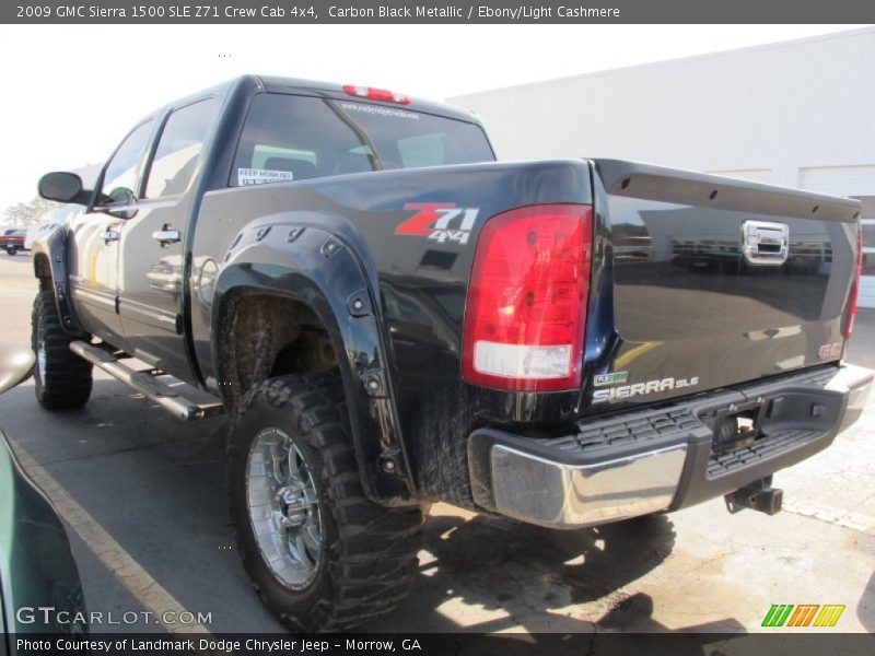 Carbon Black Metallic / Ebony/Light Cashmere 2009 GMC Sierra 1500 SLE Z71 Crew Cab 4x4