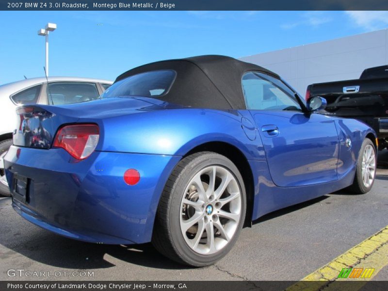  2007 Z4 3.0i Roadster Montego Blue Metallic
