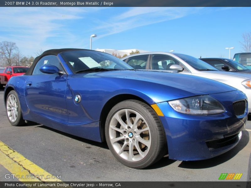  2007 Z4 3.0i Roadster Montego Blue Metallic