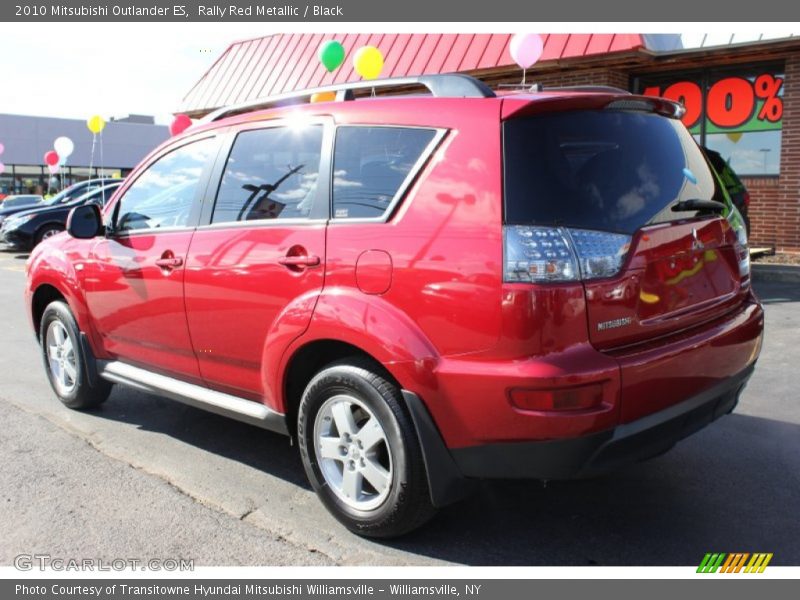 Rally Red Metallic / Black 2010 Mitsubishi Outlander ES