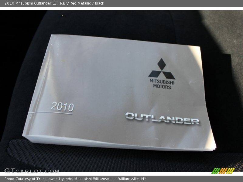 Rally Red Metallic / Black 2010 Mitsubishi Outlander ES