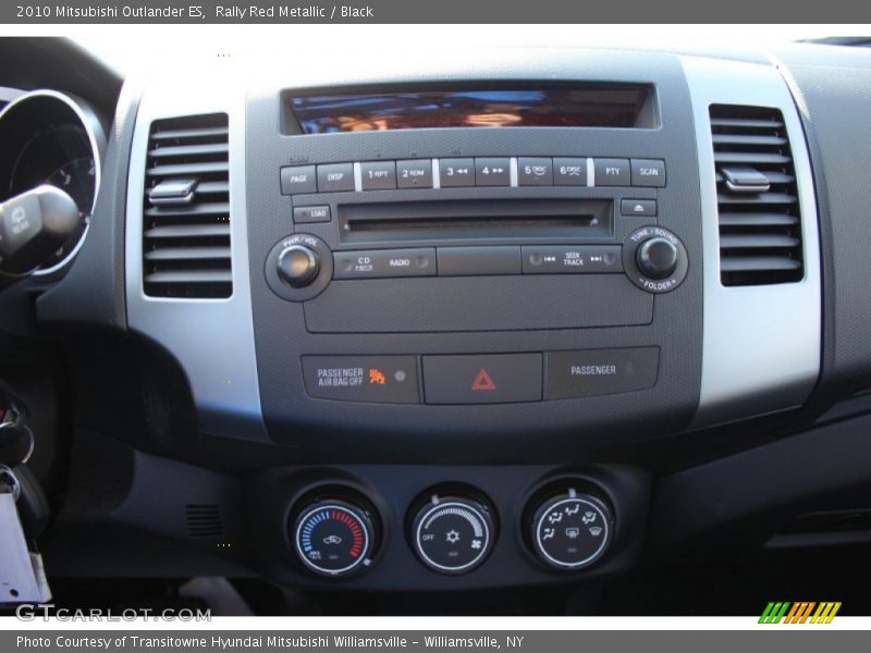 Rally Red Metallic / Black 2010 Mitsubishi Outlander ES