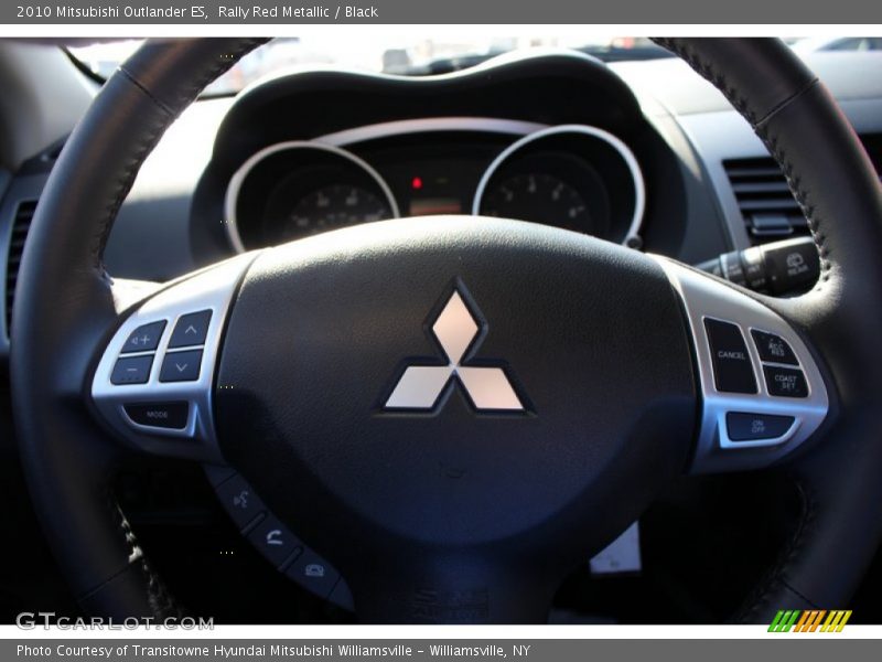 Rally Red Metallic / Black 2010 Mitsubishi Outlander ES
