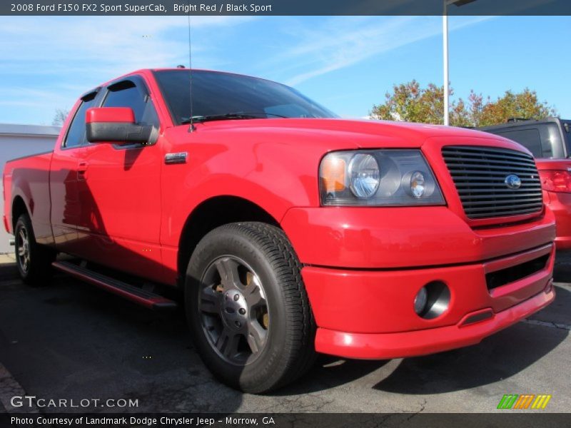 Bright Red / Black Sport 2008 Ford F150 FX2 Sport SuperCab