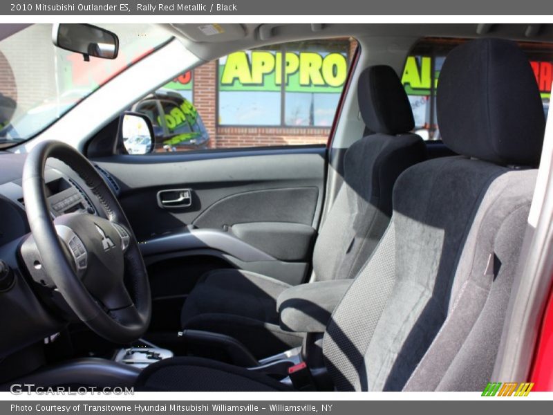 Rally Red Metallic / Black 2010 Mitsubishi Outlander ES