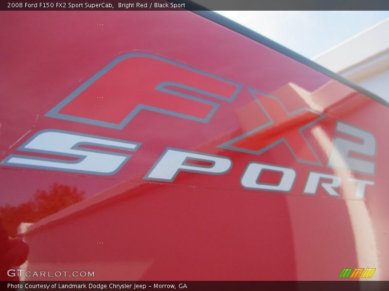 Bright Red / Black Sport 2008 Ford F150 FX2 Sport SuperCab