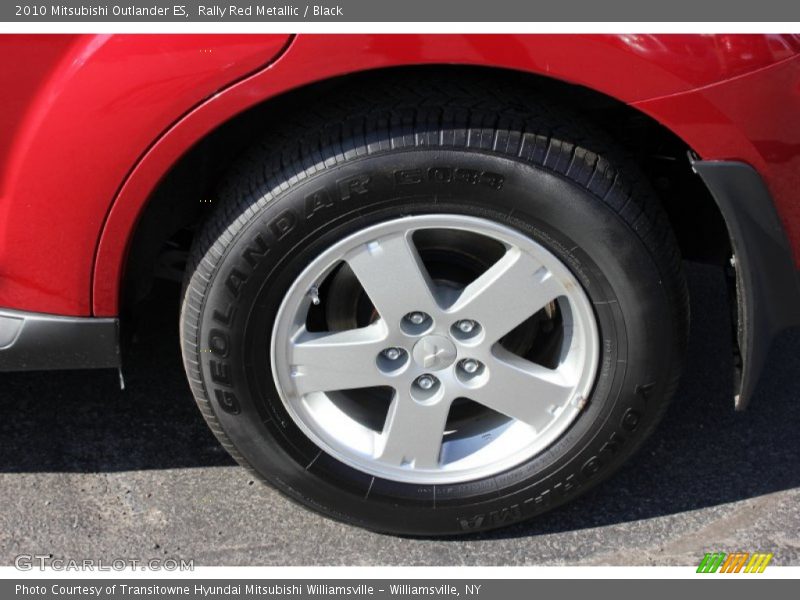 Rally Red Metallic / Black 2010 Mitsubishi Outlander ES