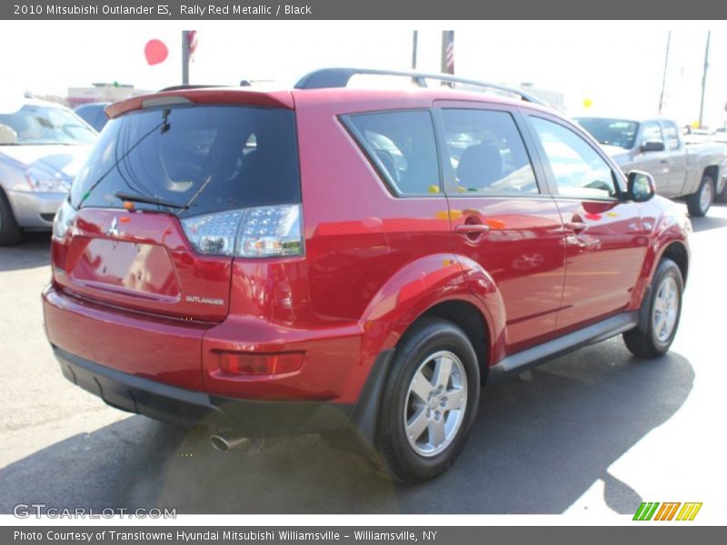 Rally Red Metallic / Black 2010 Mitsubishi Outlander ES