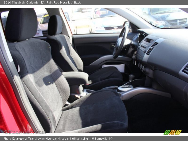 Rally Red Metallic / Black 2010 Mitsubishi Outlander ES