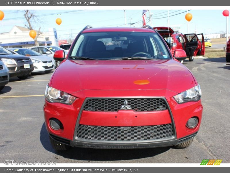 Rally Red Metallic / Black 2010 Mitsubishi Outlander ES