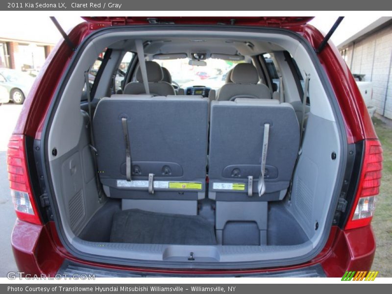 Claret Red / Gray 2011 Kia Sedona LX