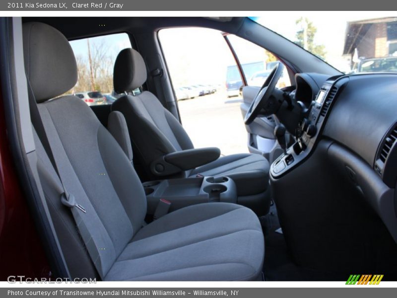 Claret Red / Gray 2011 Kia Sedona LX