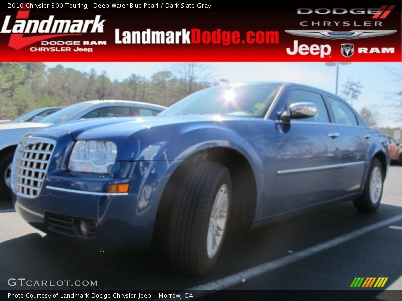 Deep Water Blue Pearl / Dark Slate Gray 2010 Chrysler 300 Touring