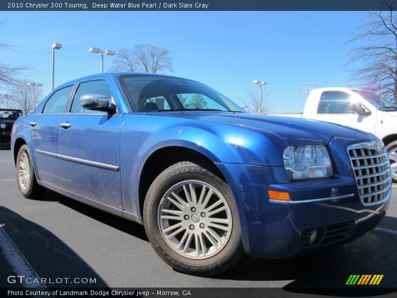 Deep Water Blue Pearl / Dark Slate Gray 2010 Chrysler 300 Touring