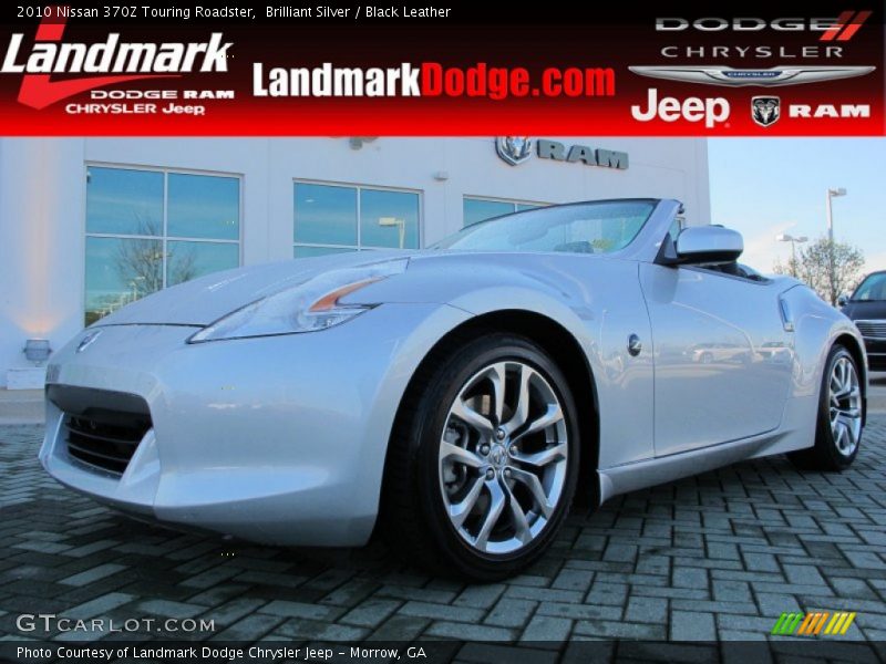 Brilliant Silver / Black Leather 2010 Nissan 370Z Touring Roadster