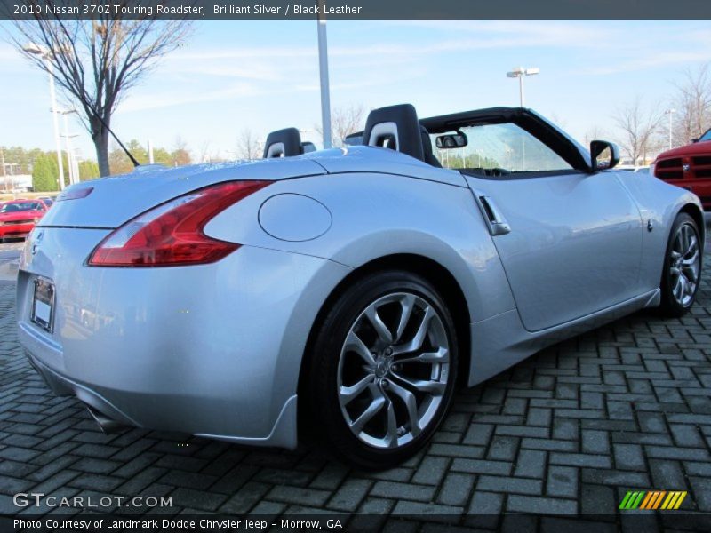 Brilliant Silver / Black Leather 2010 Nissan 370Z Touring Roadster