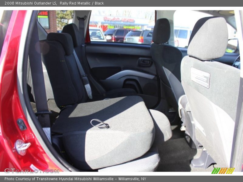 Rally Red Metallic / Black 2008 Mitsubishi Outlander LS