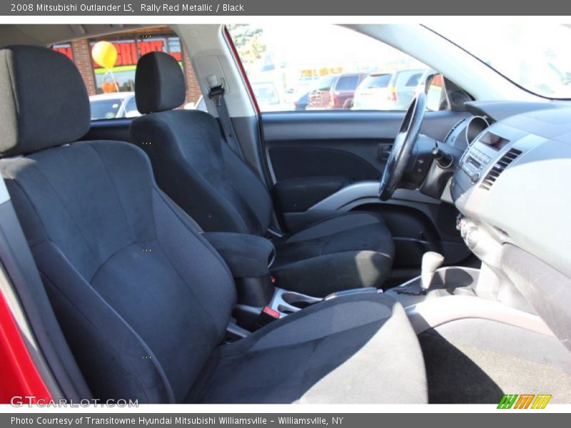 Rally Red Metallic / Black 2008 Mitsubishi Outlander LS