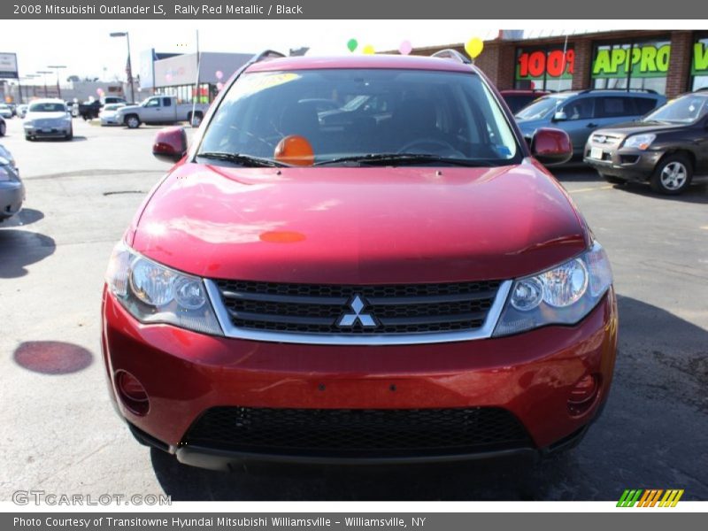 Rally Red Metallic / Black 2008 Mitsubishi Outlander LS