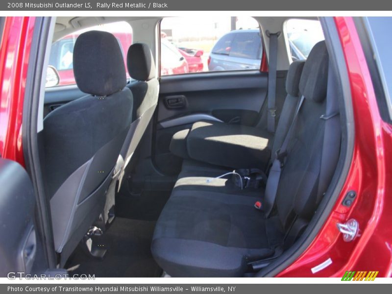 Rally Red Metallic / Black 2008 Mitsubishi Outlander LS