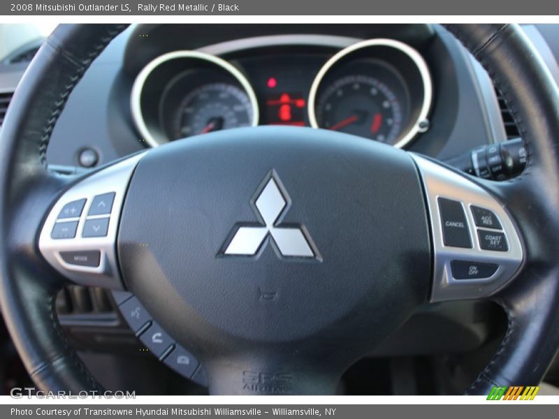 Rally Red Metallic / Black 2008 Mitsubishi Outlander LS