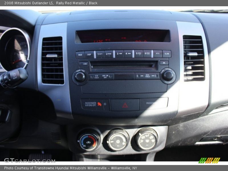 Rally Red Metallic / Black 2008 Mitsubishi Outlander LS