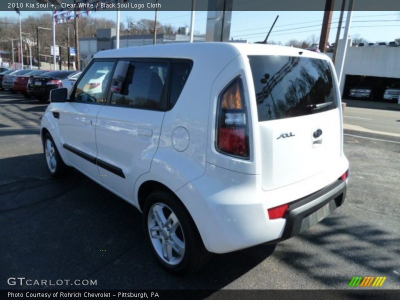 Clear White / Black Soul Logo Cloth 2010 Kia Soul +