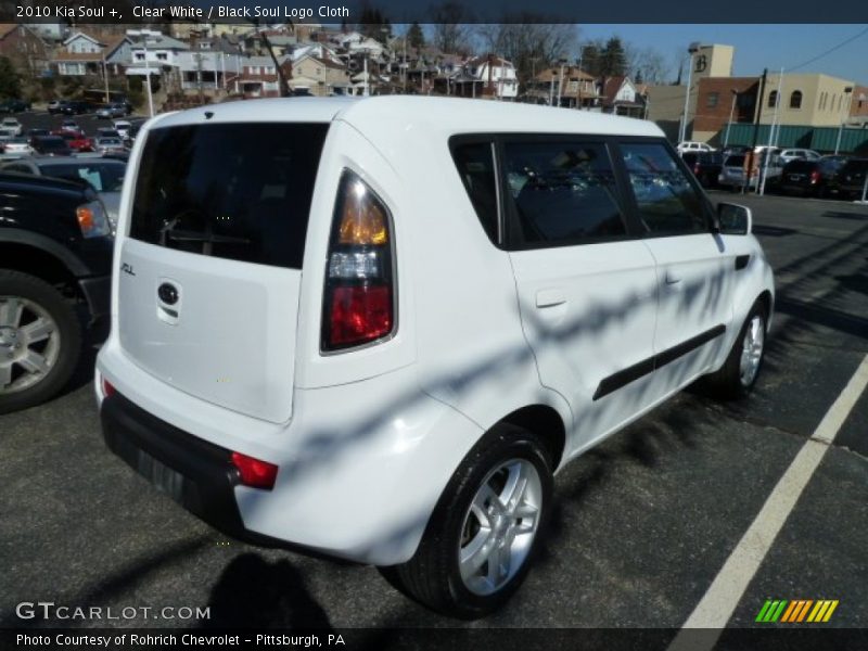 Clear White / Black Soul Logo Cloth 2010 Kia Soul +