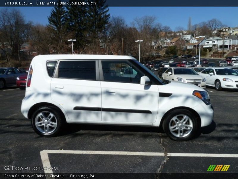 Clear White / Black Soul Logo Cloth 2010 Kia Soul +