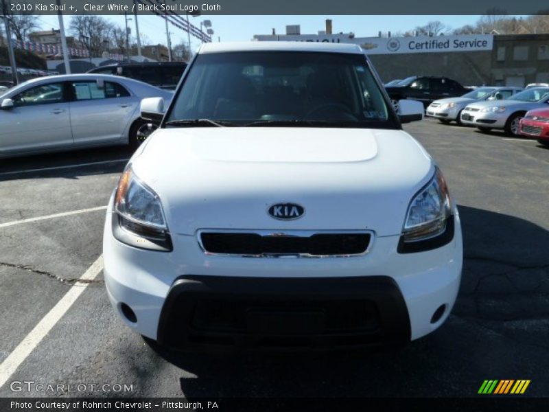 Clear White / Black Soul Logo Cloth 2010 Kia Soul +