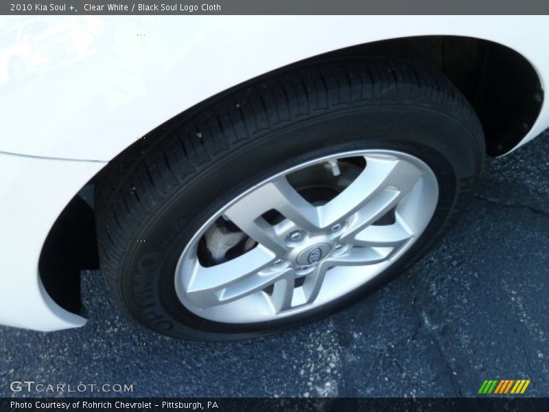 Clear White / Black Soul Logo Cloth 2010 Kia Soul +