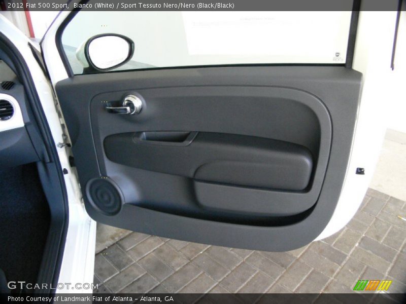 Bianco (White) / Sport Tessuto Nero/Nero (Black/Black) 2012 Fiat 500 Sport