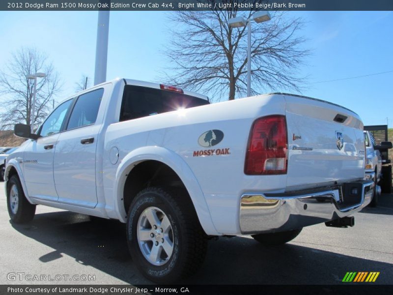 Bright White / Light Pebble Beige/Bark Brown 2012 Dodge Ram 1500 Mossy Oak Edition Crew Cab 4x4