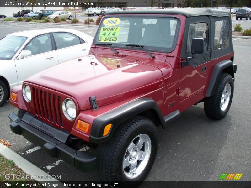 Flame Red / Agate 2000 Jeep Wrangler SE 4x4