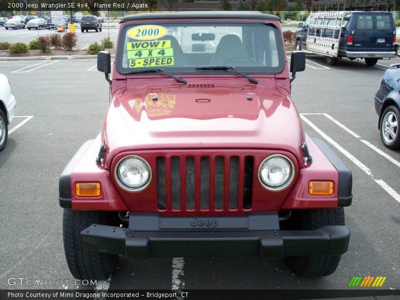 Flame Red / Agate 2000 Jeep Wrangler SE 4x4