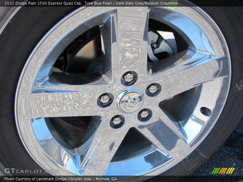 True Blue Pearl / Dark Slate Gray/Medium Graystone 2012 Dodge Ram 1500 Express Quad Cab
