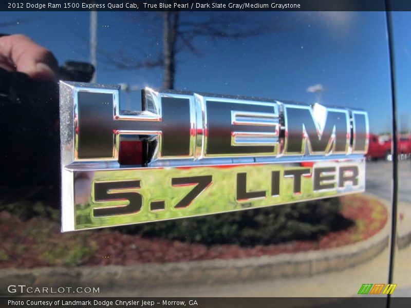 True Blue Pearl / Dark Slate Gray/Medium Graystone 2012 Dodge Ram 1500 Express Quad Cab